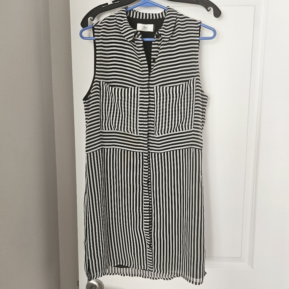 DOLCE VITA sleeveless striped shirt dress size S - Picture 1 of 5